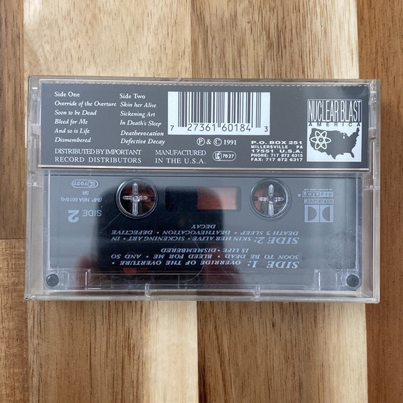 DISMEMBER 1991 Cassette (collectible) Nuclear Blast America - Picture 2 of 4